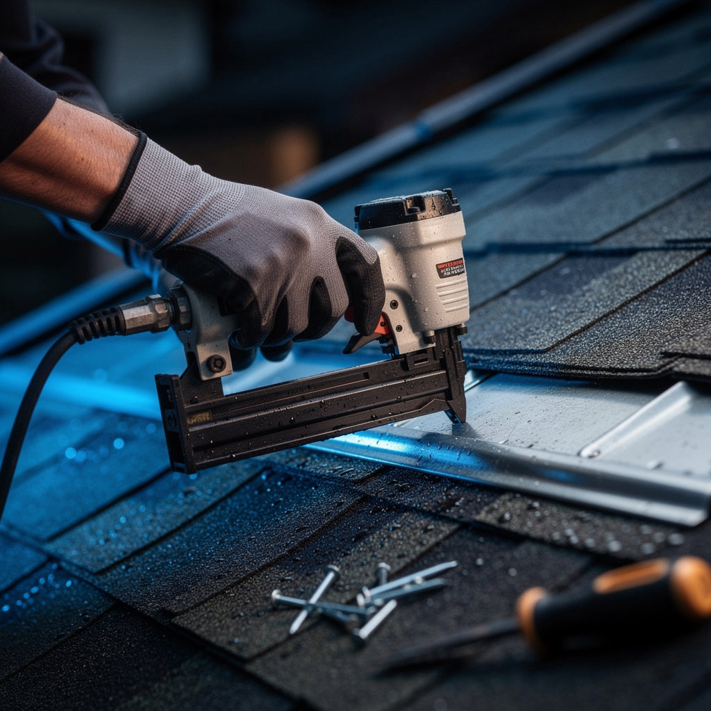 Charlotte Roof Repair emergency team responding to storm damage on a roof in Charlotte, NC