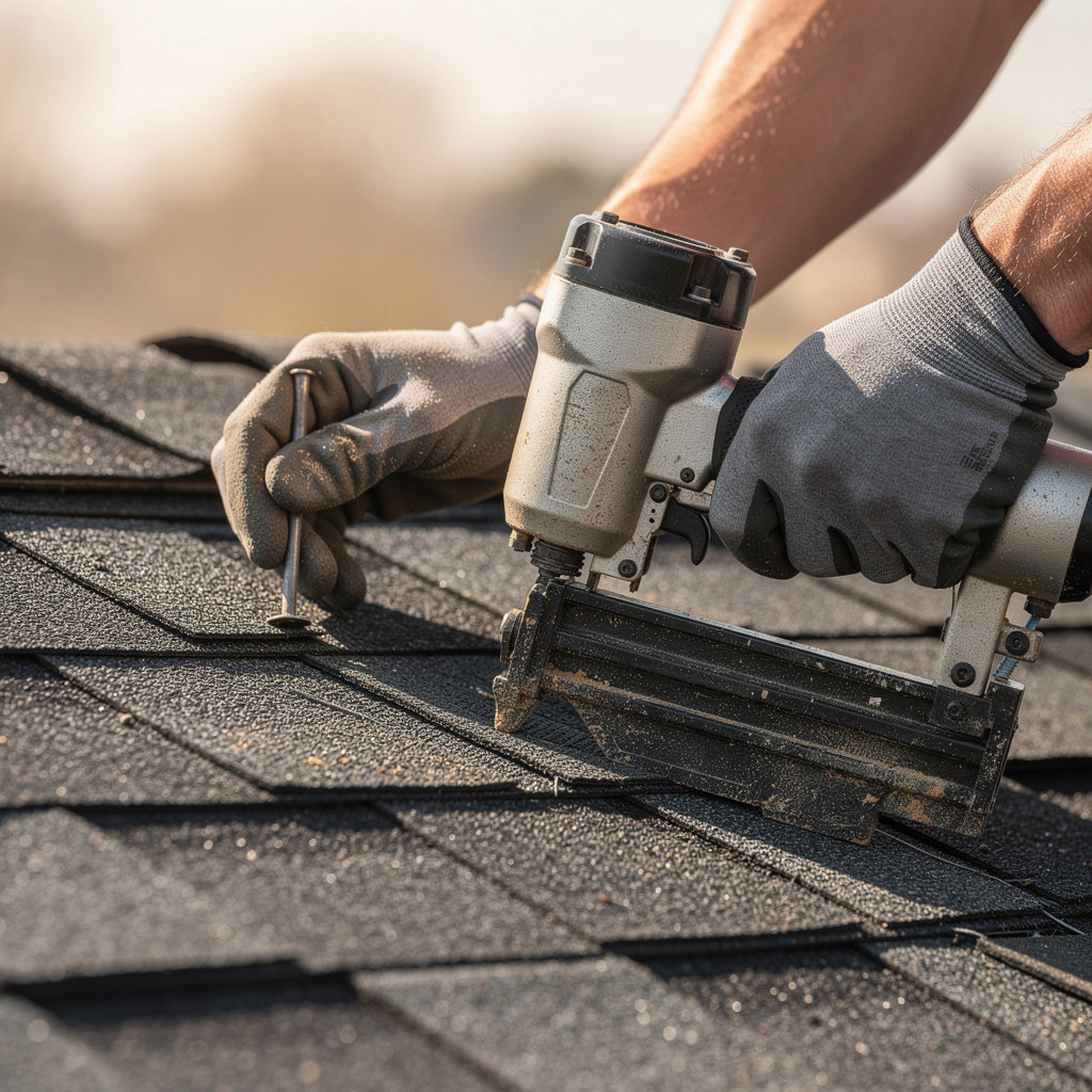 Charlotte Roof Repair expert performing a detailed roof inspection and repair service in Charlotte, NC
